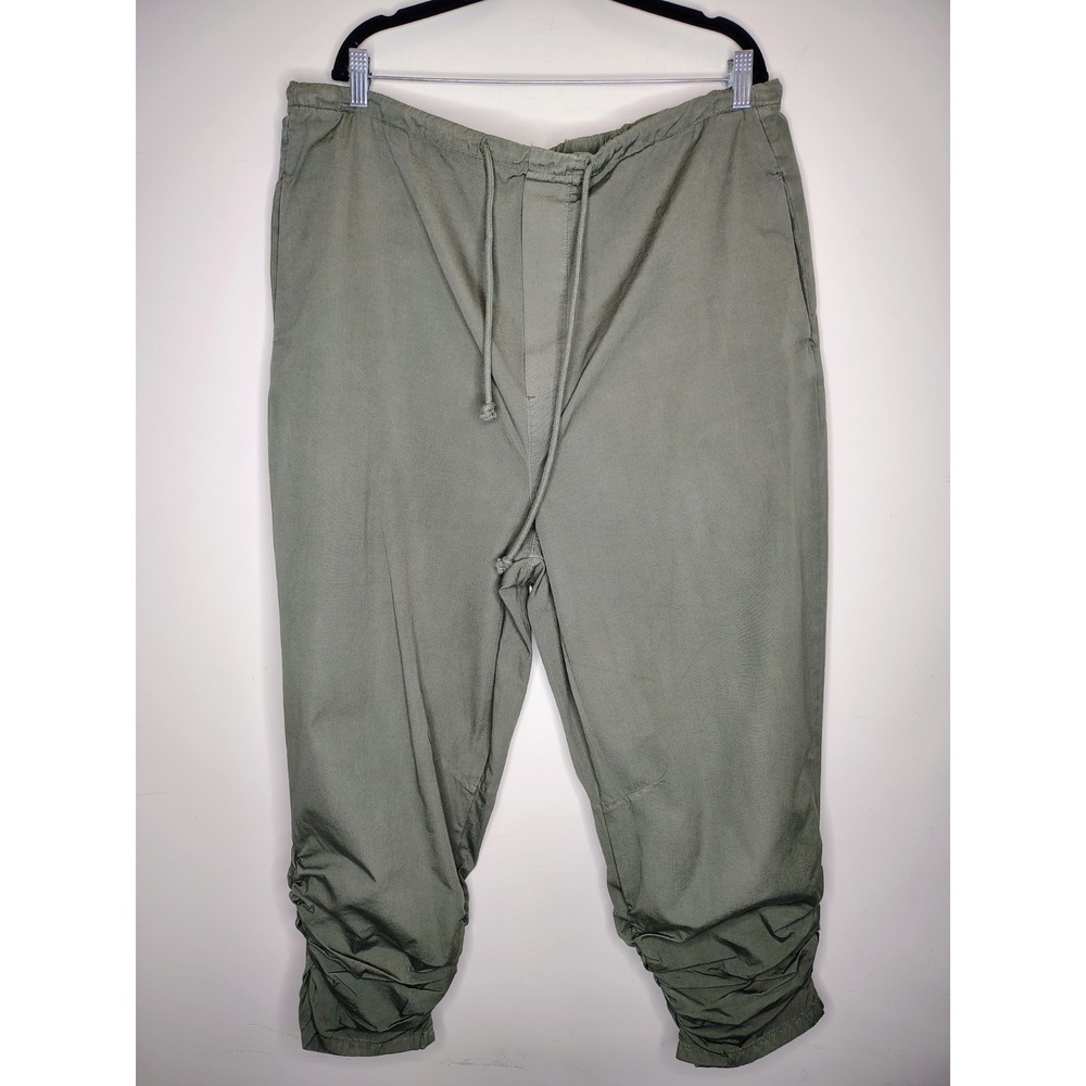 Free People Trekker Pant Women Sz XL Cargo Pants Loose Fit Rouched Ankle